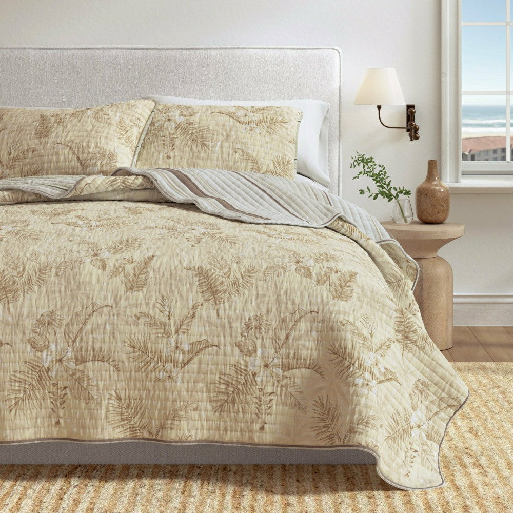 Mendocino Floral Printed Cotton Quilt Set | Plow & Hearth