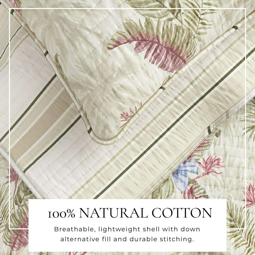 Mendocino Floral Printed Cotton Quilt Set | Plow & Hearth