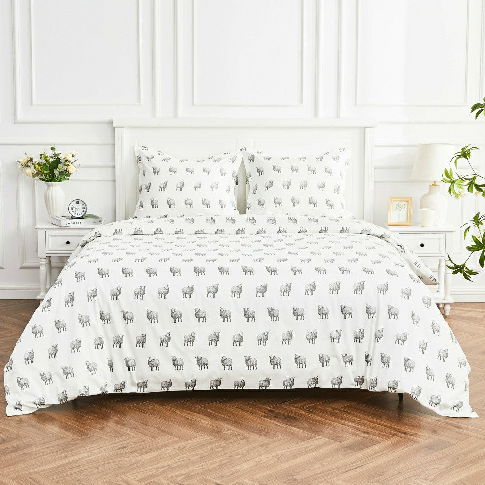 Sheep Printed Duvet Set | Plow & Hearth