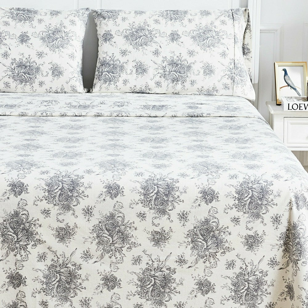 Petit Toile Flannel Sheet Sets | Plow & Hearth