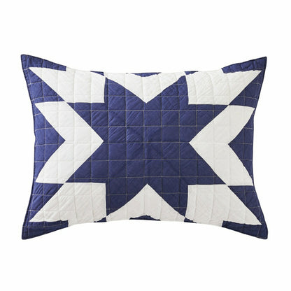 Star Patch Patchwork Cotton Quilt Set | Plow & Hearth