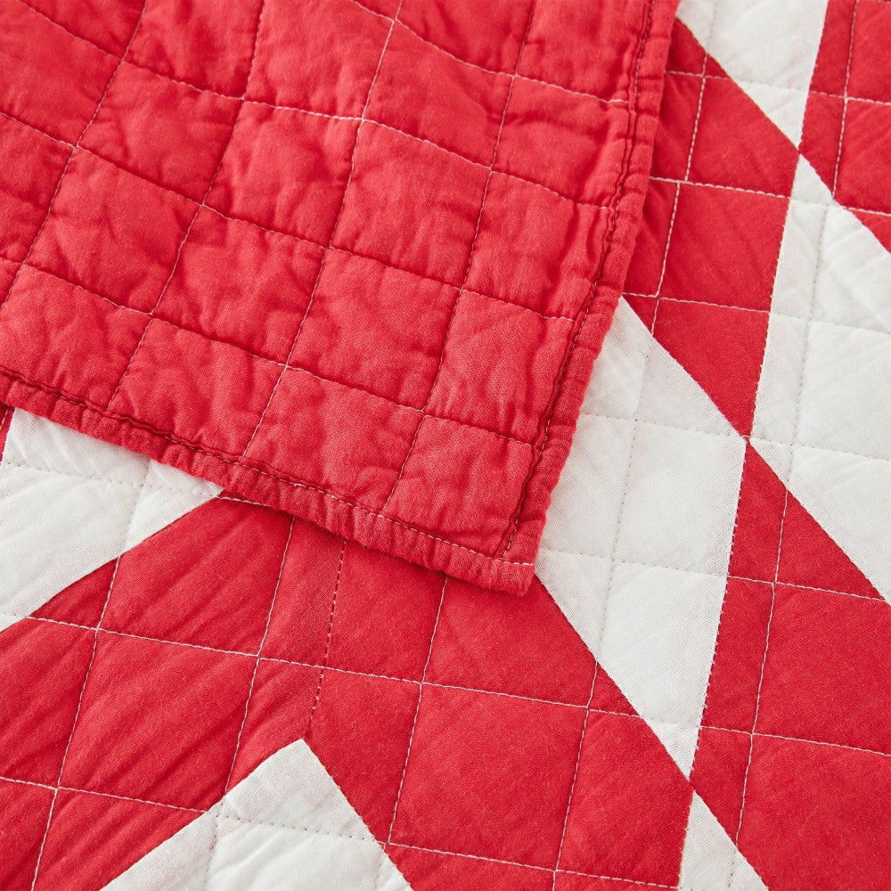 Star Patch Patchwork Cotton Quilt Set | Plow & Hearth