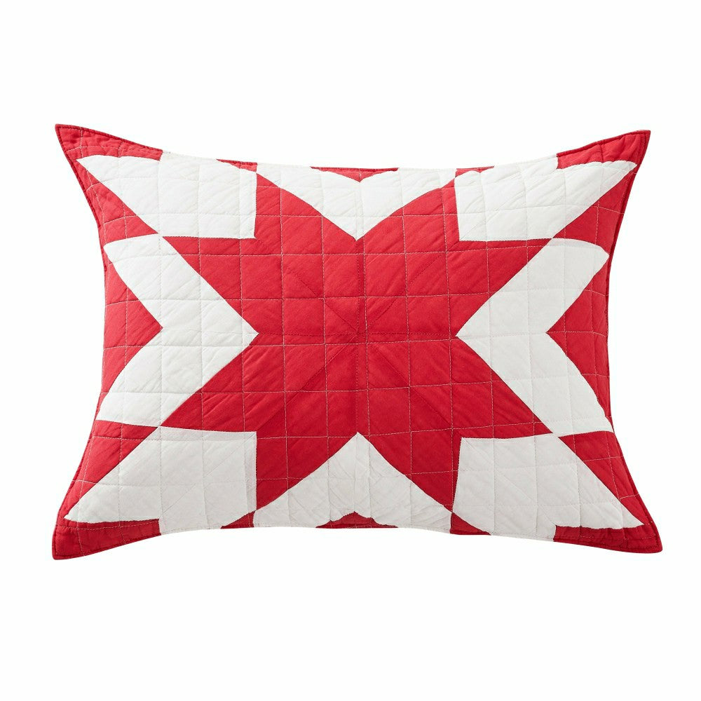 Star Patch Patchwork Cotton Quilt Set | Plow & Hearth