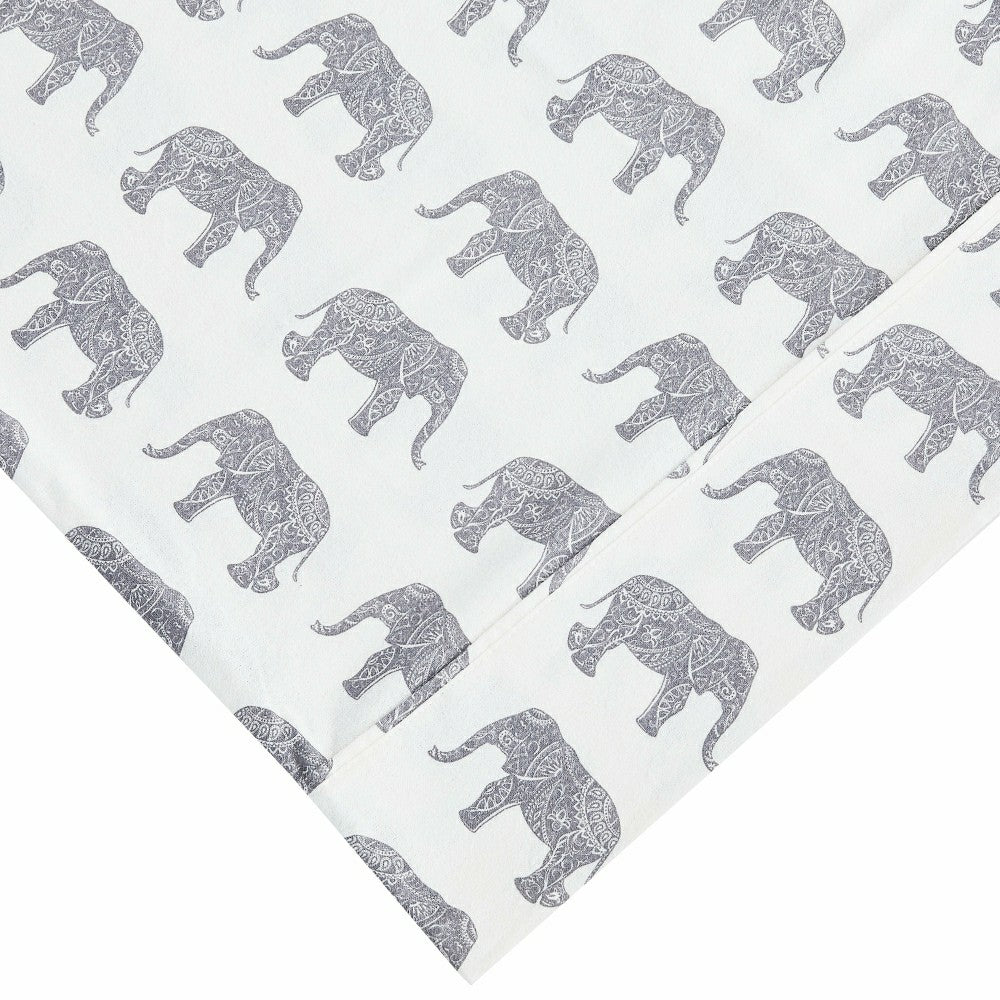 Elephants Flannel Sheet Set | Plow & Hearth
