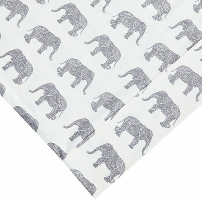 Elephants Flannel Sheet Set | Plow & Hearth