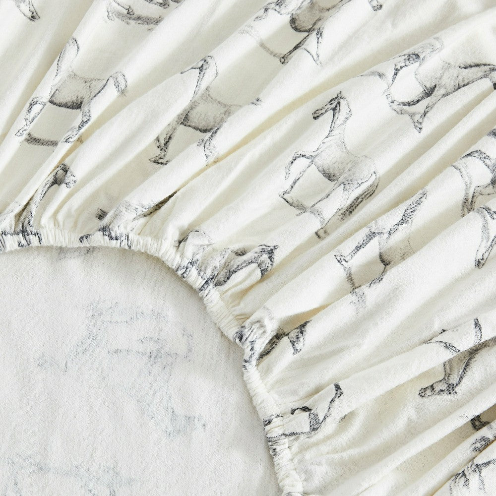 Horses Flannel Sheet Set | Plow & Hearth