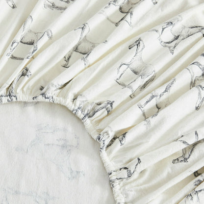 Horses Flannel Sheet Set | Plow & Hearth