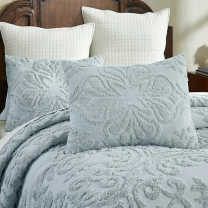 Full Size 100-Percent Cotton Chenille 3-Piece Coverlet Bedspread Set i | Plow & Hearth
