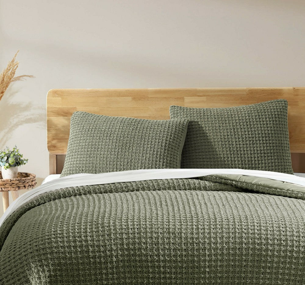 Snug Waffle Comforter | Plow & Hearth