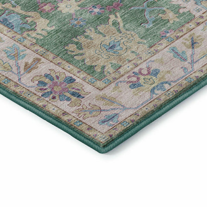 Hatay Lime Polyester Rug | Plow & Hearth
