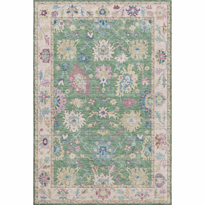 Hatay Lime Polyester Rug | Plow & Hearth