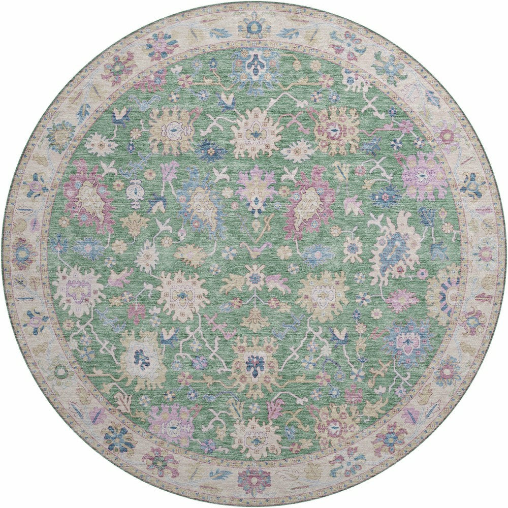 Hatay Lime Polyester Rug | Plow & Hearth