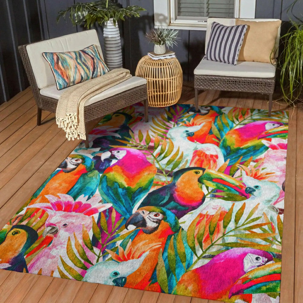 Tropics Confetti Polyester Area Rug | Plow & Hearth