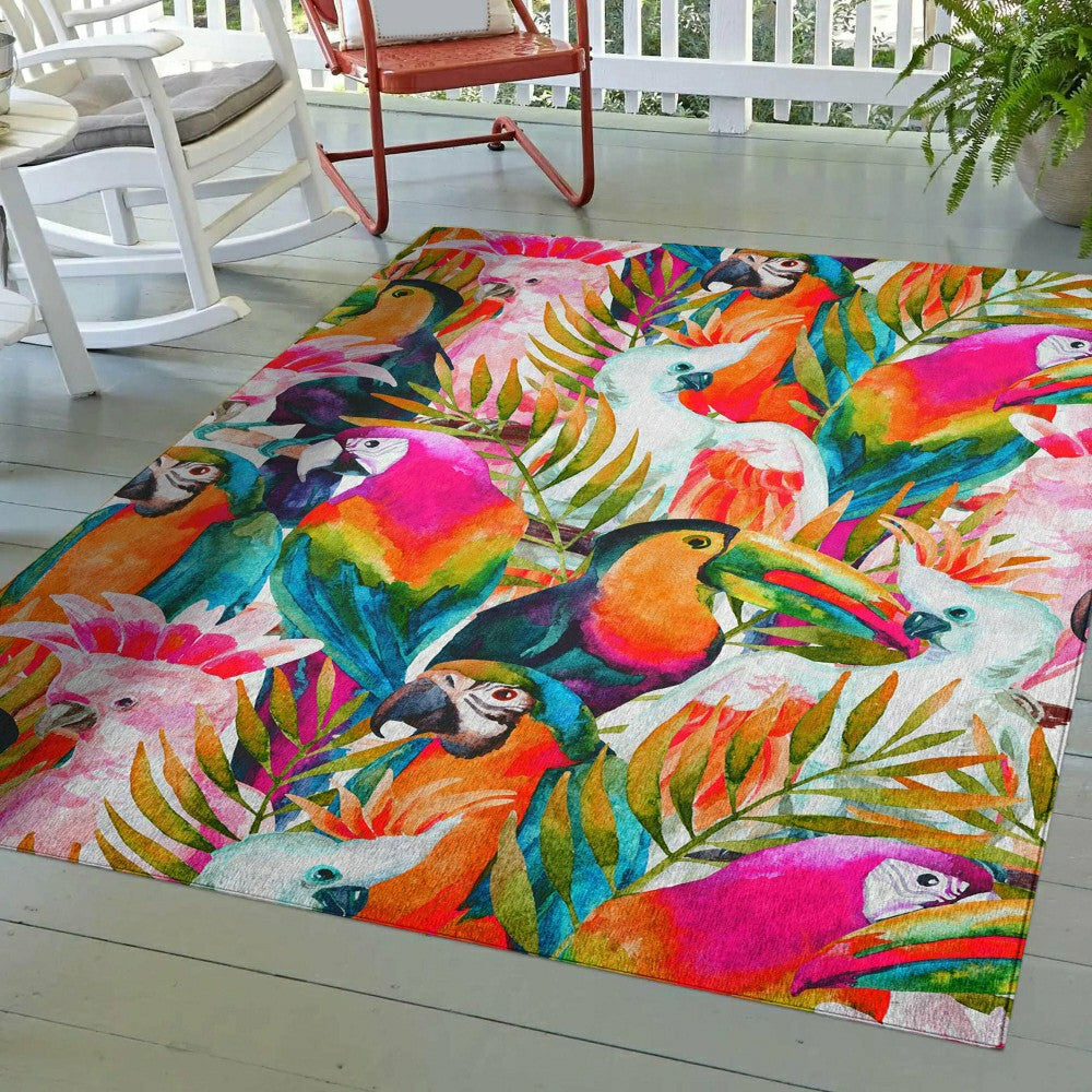 Tropics Confetti Polyester Area Rug | Plow & Hearth