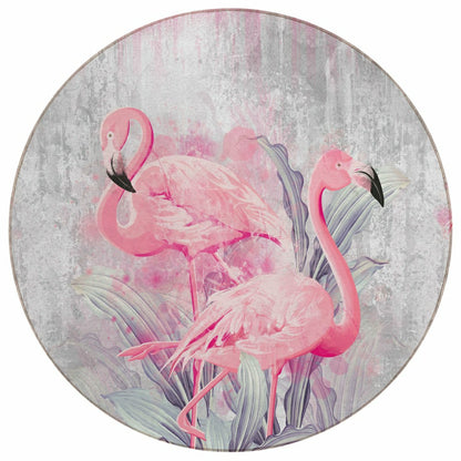 Tropical Flamingos Polyester Area Rug | Plow & Hearth