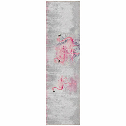 Tropical Flamingos Polyester Area Rug | Plow & Hearth