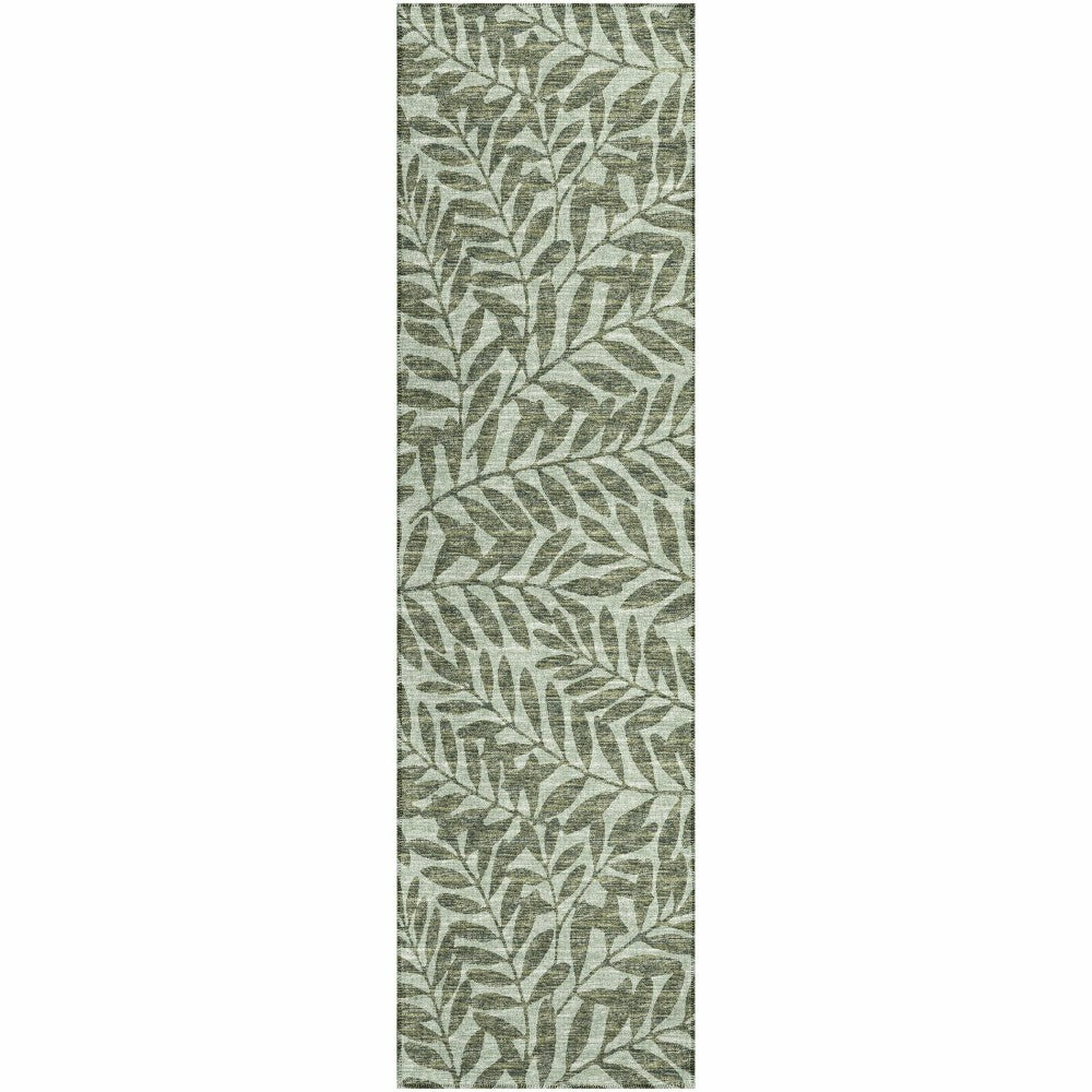 Sedona Leaf Patterned Polyester Area Rug | Plow & Hearth