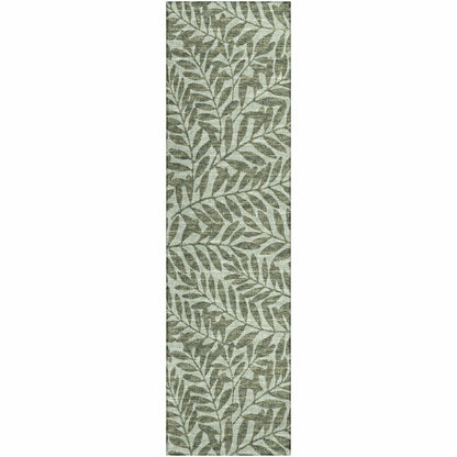 Sedona Leaf Patterned Polyester Area Rug | Plow & Hearth