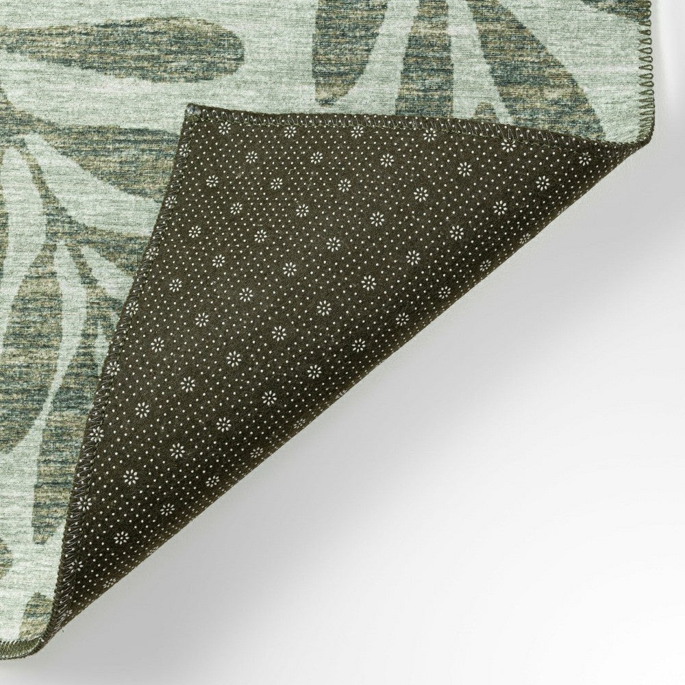 Sedona Leaf Patterned Polyester Area Rug | Plow & Hearth