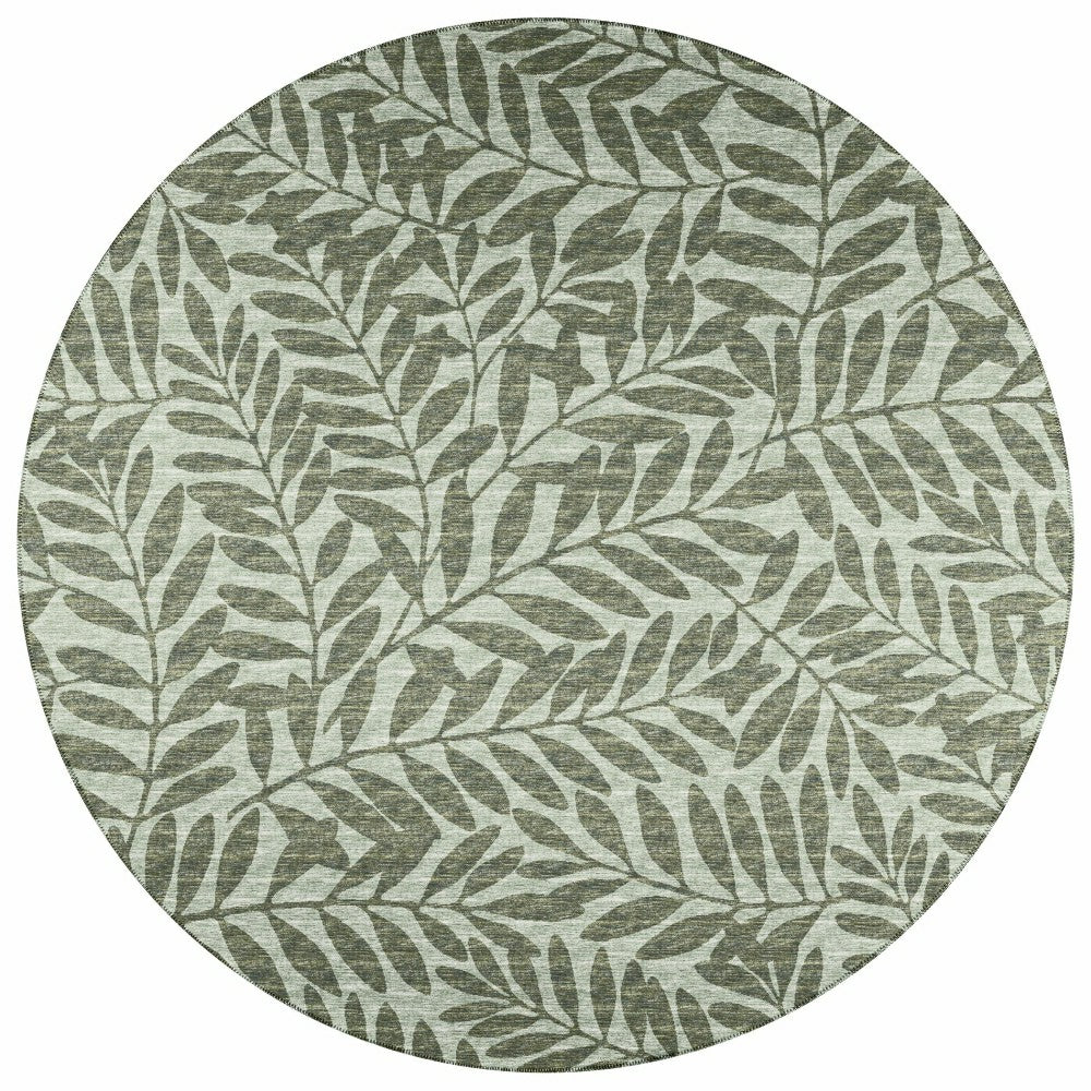 Sedona Leaf Patterned Polyester Area Rug | Plow & Hearth