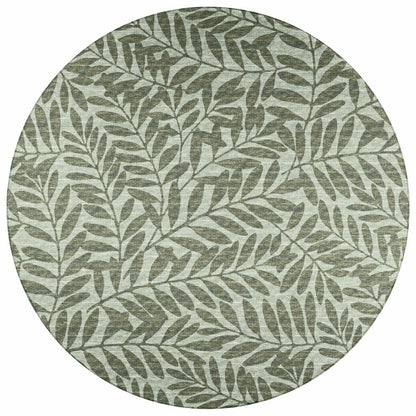Sedona Leaf Patterned Polyester Area Rug | Plow & Hearth