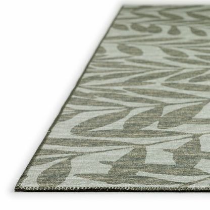 Sedona Leaf Patterned Polyester Area Rug | Plow & Hearth