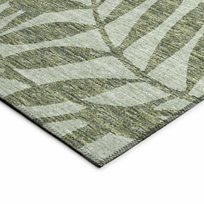 Sedona Leaf Patterned Polyester Area Rug | Plow & Hearth