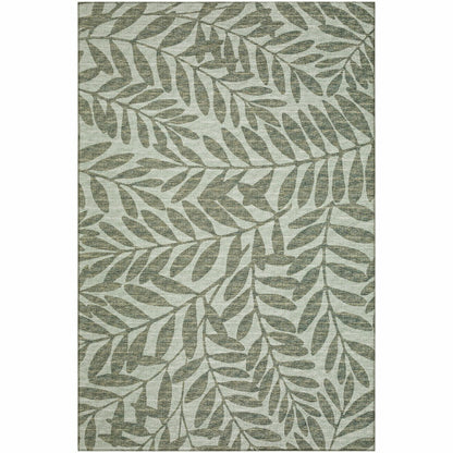 Sedona Leaf Patterned Polyester Area Rug | Plow & Hearth