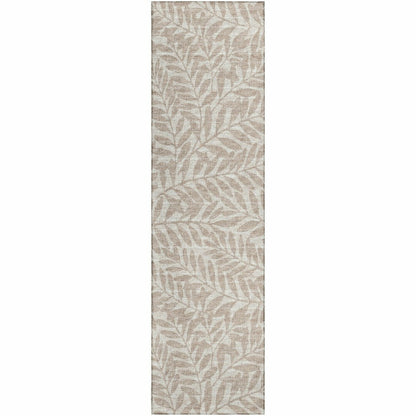 Sedona Leaf Patterned Polyester Area Rug | Plow & Hearth
