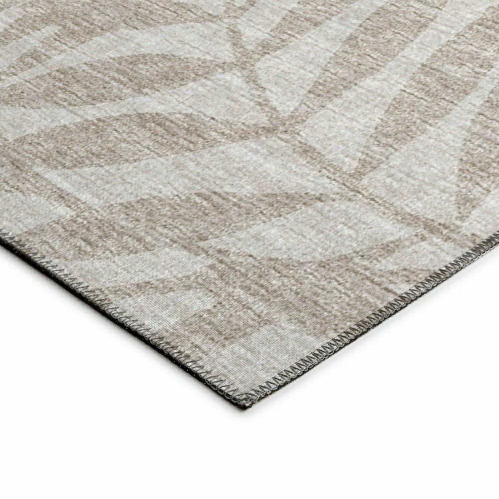 Sedona Leaf Patterned Polyester Area Rug | Plow & Hearth