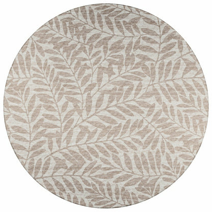 Sedona Leaf Patterned Polyester Area Rug | Plow & Hearth