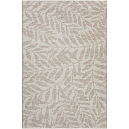 Sedona Leaf Patterned Polyester Area Rug | Plow & Hearth