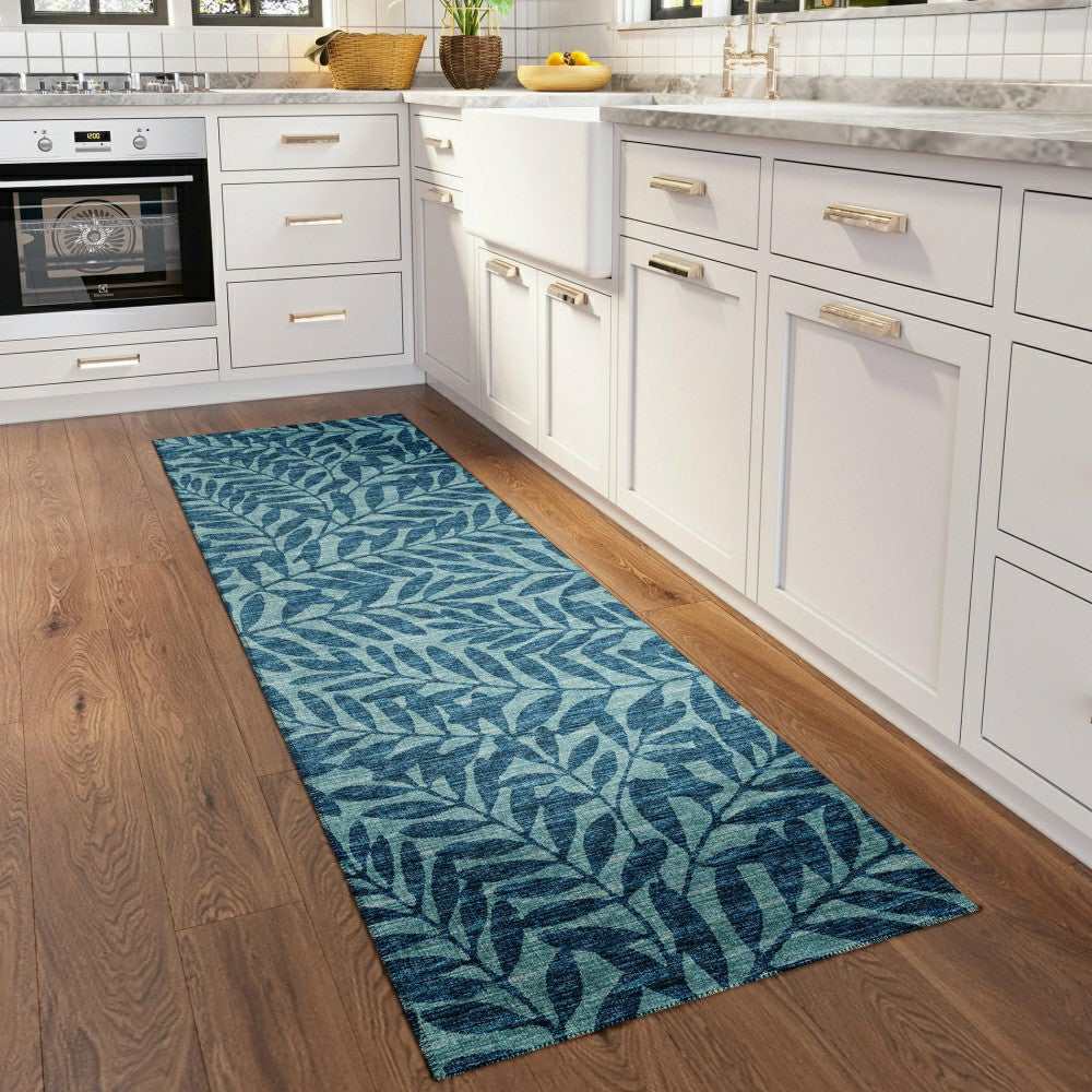 Sedona Leaf Patterned Polyester Area Rug | Plow & Hearth