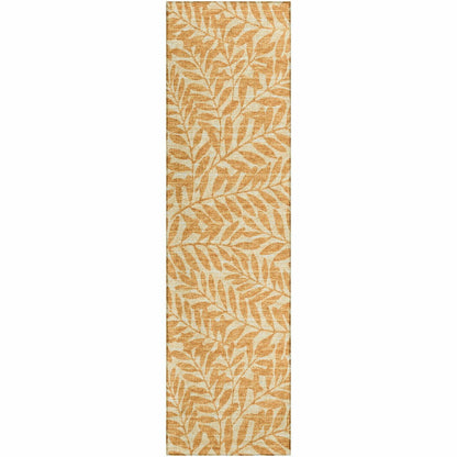 Sedona Leaf Patterned Polyester Area Rug | Plow & Hearth