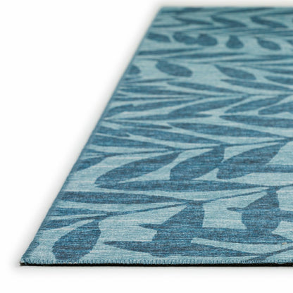 Sedona Leaf Patterned Polyester Area Rug | Plow & Hearth