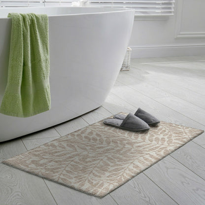 Sedona Leaf Patterned Polyester Area Rug | Plow & Hearth