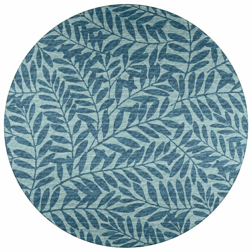 Sedona Leaf Patterned Polyester Area Rug | Plow & Hearth