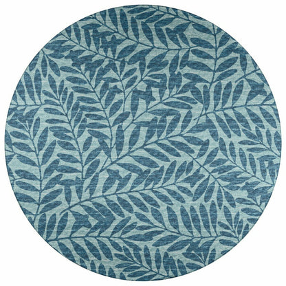 Sedona Leaf Patterned Polyester Area Rug | Plow & Hearth