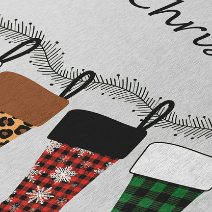 Wonderland Stockings Polyester Area Rug | Plow & Hearth