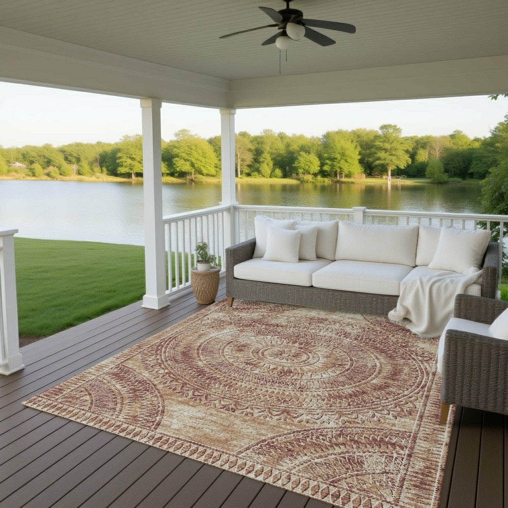Sedona Arch Patterned Polyester Area Rug | Plow & Hearth
