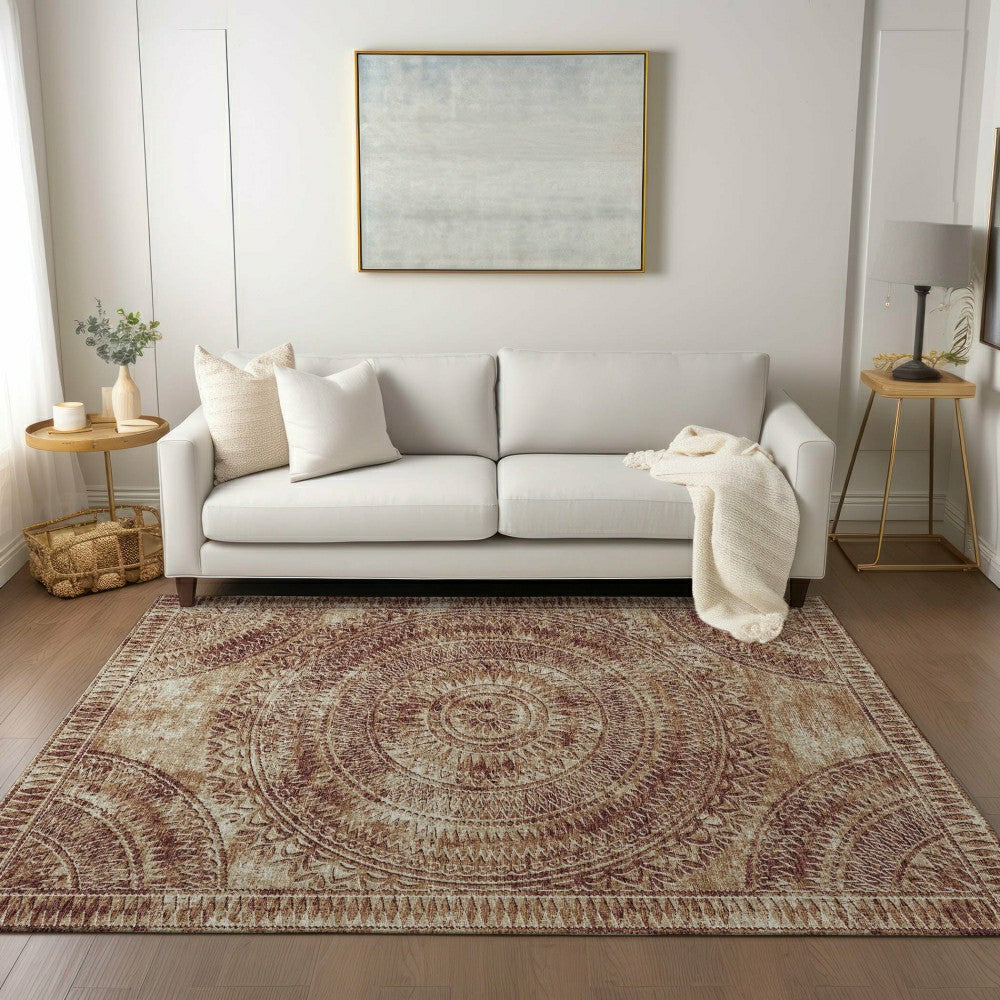 Sedona Arch Patterned Polyester Area Rug | Plow & Hearth