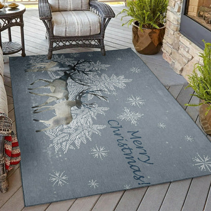 Wonderland Grey Polyester Area Rug | Plow & Hearth