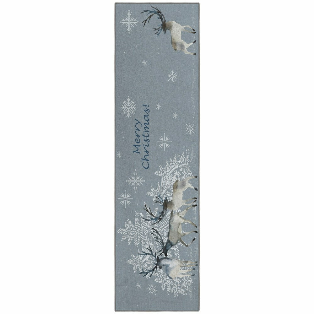 Wonderland Grey Polyester Area Rug | Plow & Hearth