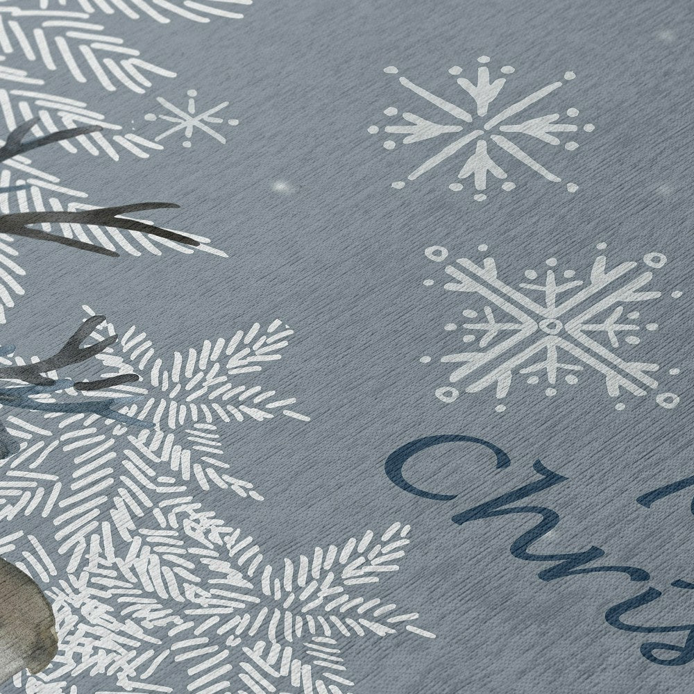 Wonderland Grey Polyester Area Rug | Plow & Hearth