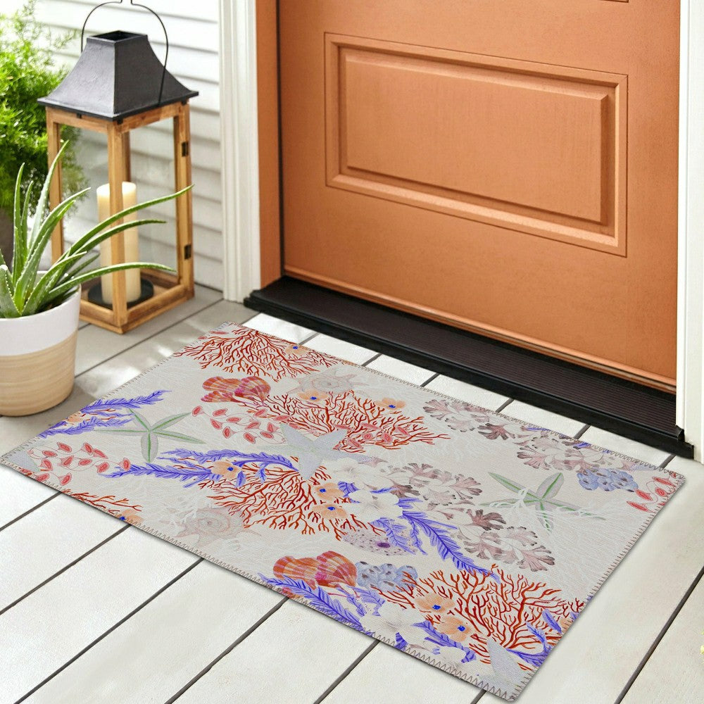 Seabreeze Reef Polyester Area Rug | Plow & Hearth
