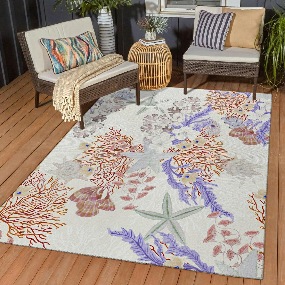 Seabreeze Reef Polyester Area Rug | Plow & Hearth