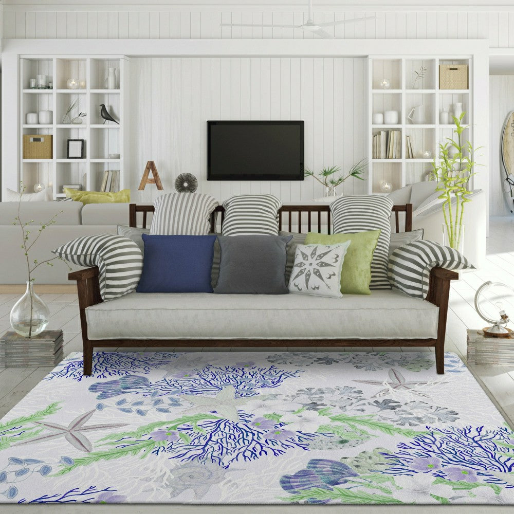 Seabreeze Reef Polyester Area Rug | Plow & Hearth
