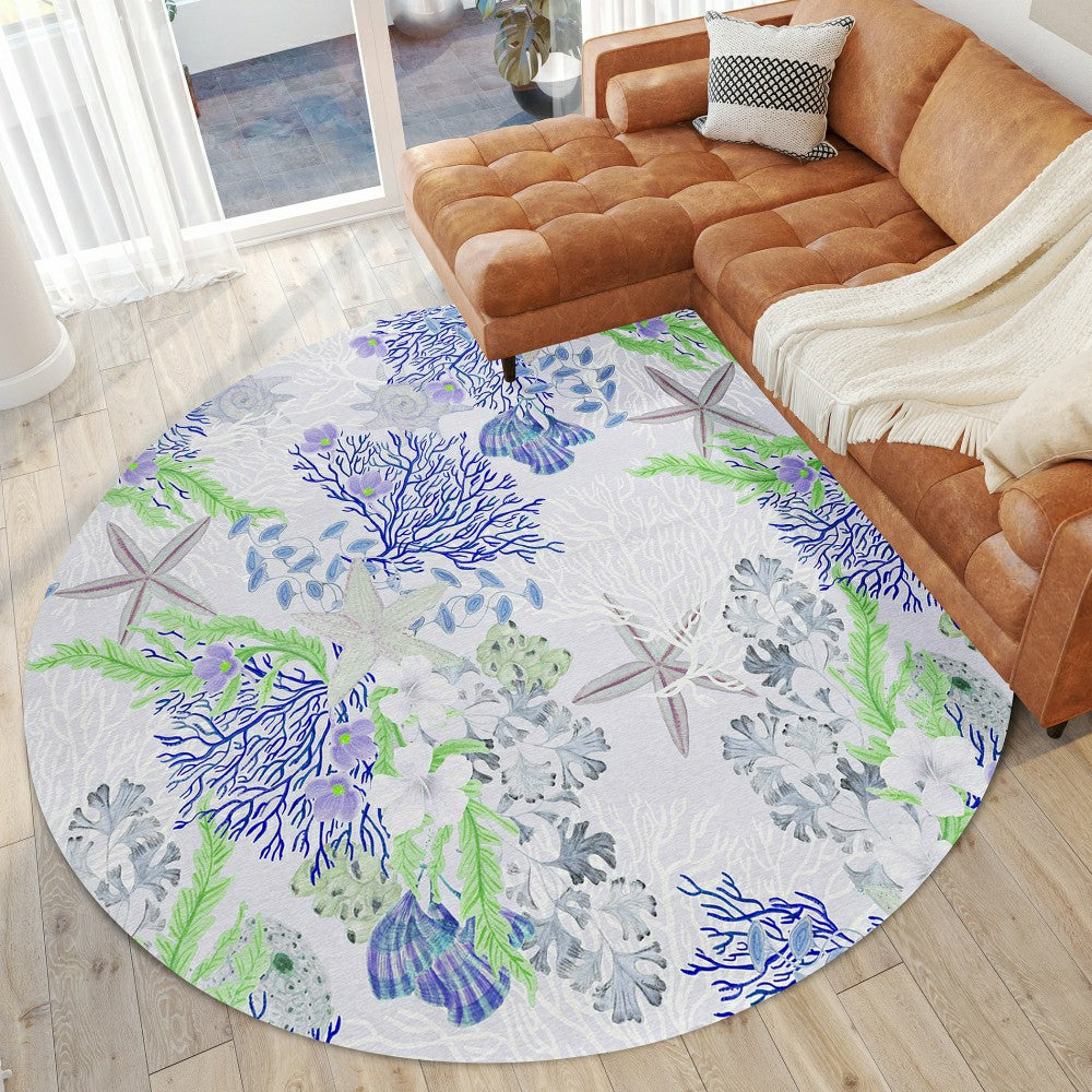 Seabreeze Reef Polyester Area Rug | Plow & Hearth