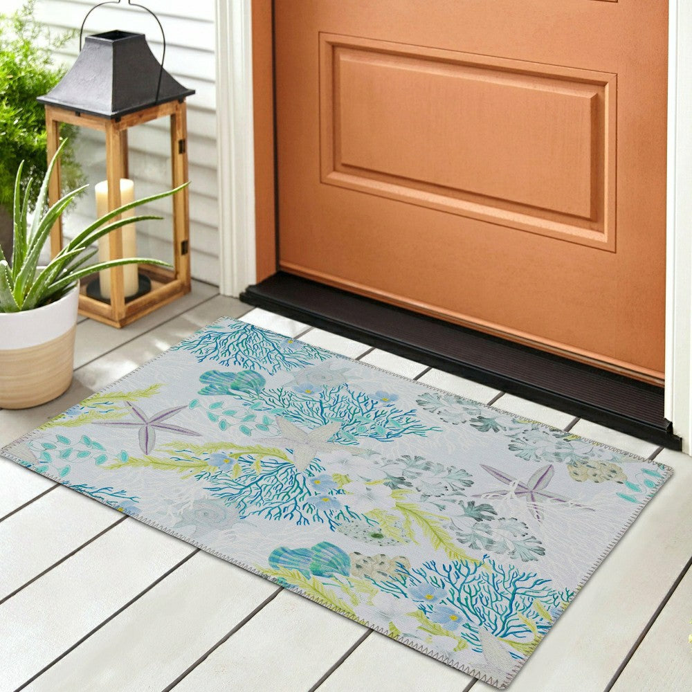 Seabreeze Reef Polyester Area Rug | Plow & Hearth