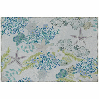 Seabreeze Reef Polyester Area Rug | Plow & Hearth
